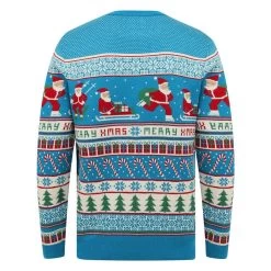 Mens Novelty Blue Christmas Jumper Santa Trees Presents Candy -Christmas Decoration Shop 1A14230 1600 2 opt 17530.1601043630.1100.1100