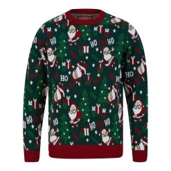 Mens Santa Ho Ho Ho Christmas Jumper -Christmas Decoration Shop 1A15759F 1.opt