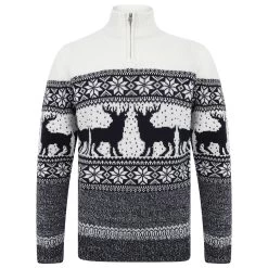 Mens Traditional Reindeer Christmas Jumper -Christmas Decoration Shop 1A17016RF 1.opt