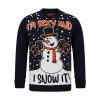 Mens Dumbell Snowman Sexy & I Snow It Christmas Jumper -Christmas Decoration Shop 1A17080A 1.opt