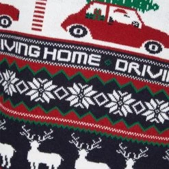 Mens Driving Home Fair Isle Style Christmas Jumper -Christmas Decoration Shop 1A189551A 3.opt