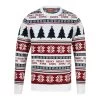 Mens Fair Isle Style Merry Xmas Christmas Jumper -Christmas Decoration Shop 1A189621A 1.opt