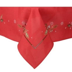 Holly Leaf Fabric Tablecloths / Napkins Xmas Decoration -Christmas Decoration Shop 1 98186.1592470637.1100.1100