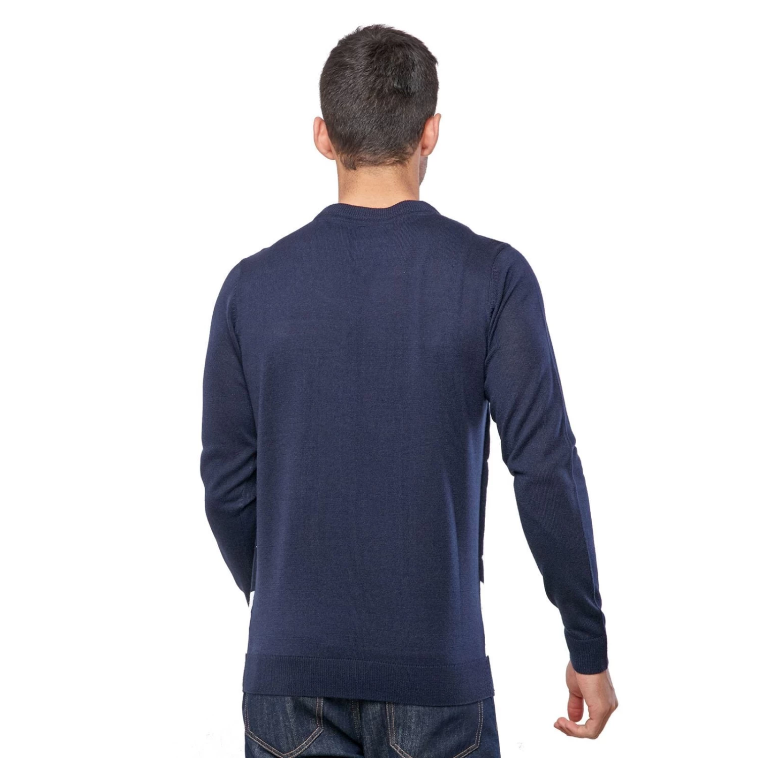 Mens Christmas Jumper Cheeky Santa Cracker Navy Xmas Fun 4 Mens Christmas Jumper Cheeky Santa Cracker Navy Xmas Fun - Image 2