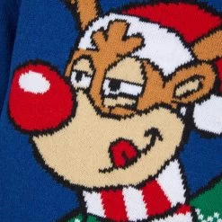 Kids Reindeer Throwing Snowballs Christmas Jumper -Christmas Decoration Shop 2A189871A 3.opt