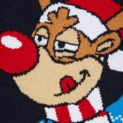 Kids Reindeer Throwing Snowballs Christmas Jumper -Christmas Decoration Shop 2A189871F 3.opt