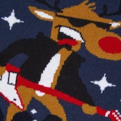 Kids Rebel Without A Claus Christmas Jumper -Christmas Decoration Shop 2A189891F 3.opt