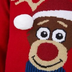 Kids Merry Christmas Antlers Reindeer Xmas Jumper -Christmas Decoration Shop 2A189901A 3.opt