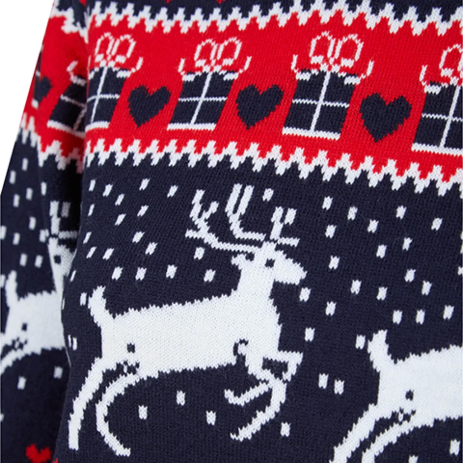 Womens Traditional Reindeer Christmas Jumper 5 Womens Traditional Reindeer Christmas Jumper - Image 3
