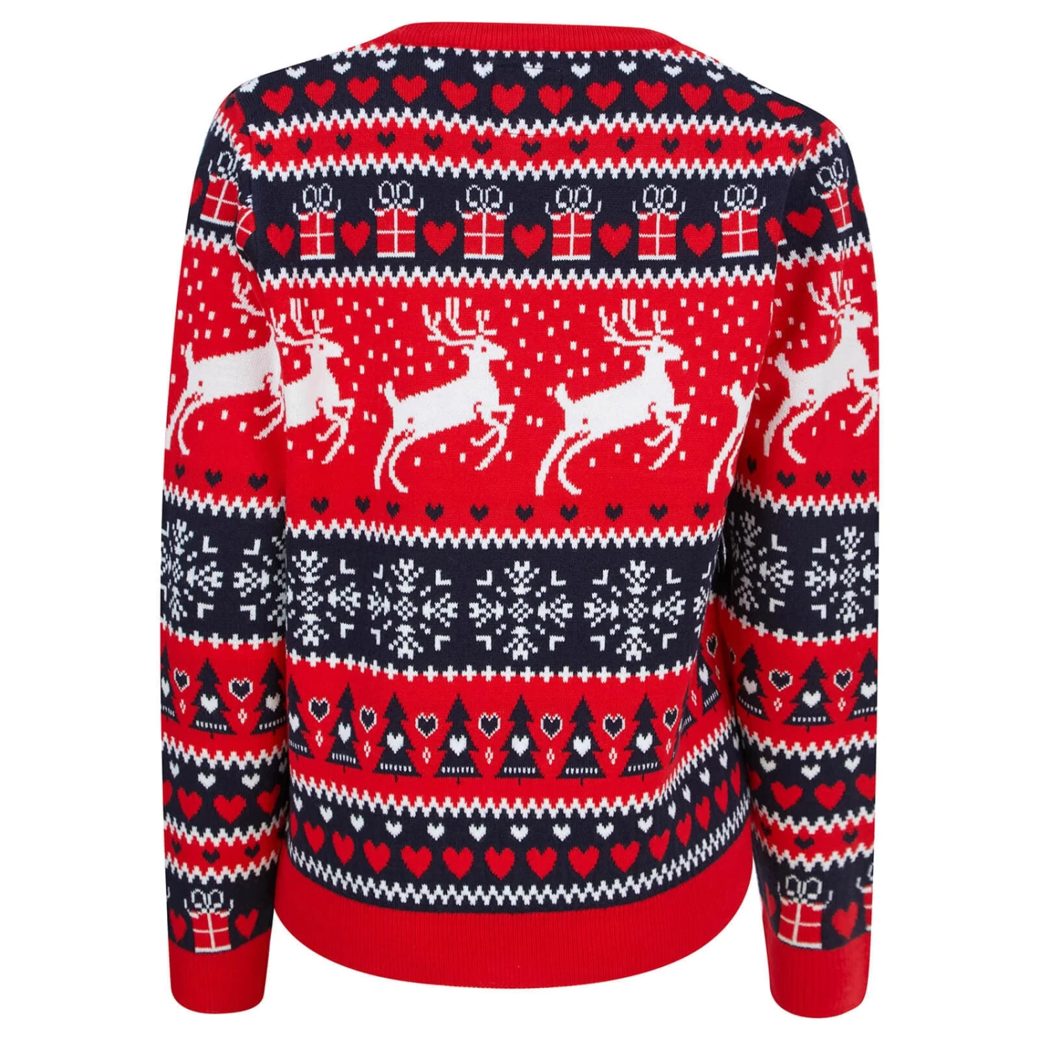 Womens Traditional Reindeer Christmas Jumper 7 Womens Traditional Reindeer Christmas Jumper - Image 5