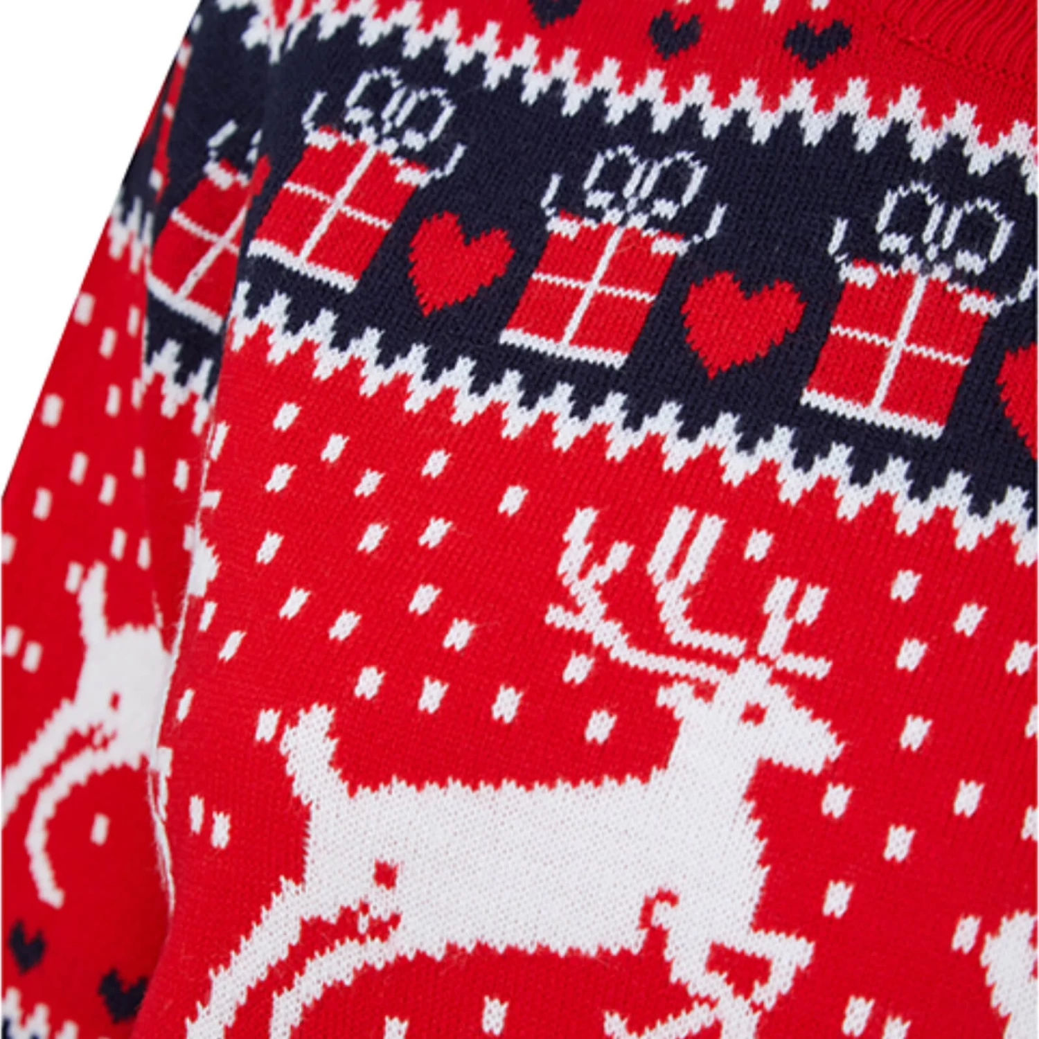 Womens Traditional Reindeer Christmas Jumper 8 Womens Traditional Reindeer Christmas Jumper - Image 6