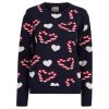 Womens Candy Cane Love Christmas Jumper -Christmas Decoration Shop 3A190211A 1.opt