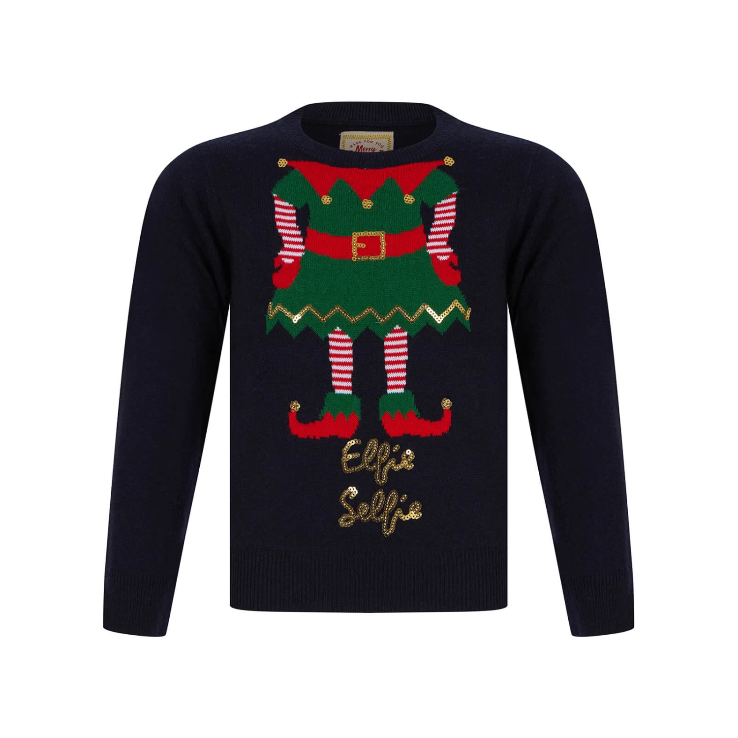 Kids Elfie Selfie Christmas Jumper 3 Kids Elfie Selfie Christmas Jumper