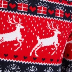 Kids Reindeer Traditional Pattern Christmas Jumper -Christmas Decoration Shop 4A190311A 3.opt