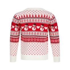 Kids Snowman Traditional Pattern Christmas Jumper -Christmas Decoration Shop 4A190331A 2.opt