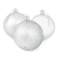 9 X 8cm Christmas Tree Baubles Matte Glitter Mirrored Styles -Christmas Decoration Shop 6220410b 8f78 41d6 8bd8 2b9935143251