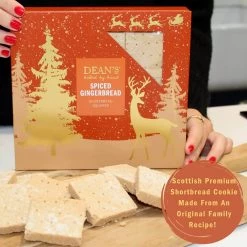 9 X 200g Deans Spiced Gingerbread Shortbread Squares B/B 15 JUN 2023 -Christmas Decoration Shop DEA2330 3 opt