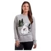 Womens Christmas Jumper Polar Bear Grey Chenille Xmas Top -Christmas Decoration Shop MW06563 1600 1 11695.1572348949.1100.1100
