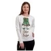 Womens Elfie Selfie Christmas Jumper Sparkle Sequins Xmas Top -Christmas Decoration Shop MW06569CRM 1600 1 83311.1592467957.1100.1100