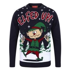 Mens Novelty Christmas Jumper Elfed Up Naughty Booze Elf -Christmas Decoration Shop SRG1A13478 A E 1600 1 30565.1570020898