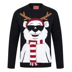 Mens Novelty Christmas Jumper Light Up Knitted Polar Bear -Christmas Decoration Shop SRG1A13947R F J 1600 1 22840.1571395487.1100.1100