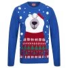 Mens Christmas Jumper Polar Bear Flashing LED Lights Snowflakes -Christmas Decoration Shop SRG1A15859 A 1 opt