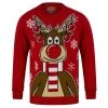 Mens Christmas Jumper Festive Rudolph With Scarf -Christmas Decoration Shop SRG1A17087 F 1.opt