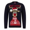 Mens Classic Rudolph Faux Fur Christmas Jumper 3D Pom Pom -Christmas Decoration Shop SRG1A17389 A.opt