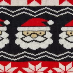 Kids Christmas Jumper Santa Head Snowflakes Red Black Nordic -Christmas Decoration Shop SRG2A17150 A 3 opt