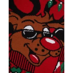 Kids Reindeer Christmas Jumper Cool Sunglasses Rudolph -Christmas Decoration Shop SRG2A17152 F 3.opt