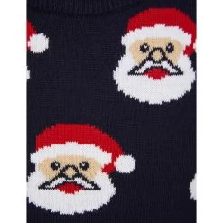 Kids Christmas Jumper Novelty Santa Claus Faces -Christmas Decoration Shop SRG2A17154 A 3.opt