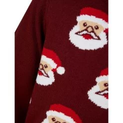 Kids Christmas Jumper Novelty Santa Claus Faces -Christmas Decoration Shop SRG2A17154 F 3.opt