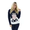 Womens Christmas Jumper Flashing Lights Penguin Pink Blue -Christmas Decoration Shop SRG3A14068 1600 1 opt 84813.1604307944.1100.1100