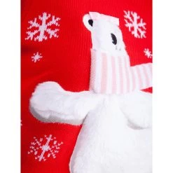 Ladies Christmas Jumper Polar Bear Ice Skating Red 8 Ladies Christmas Jumper Polar Bear Ice Skating Red -Christmas Decoration Shop SRG3A15865 A 3.opt