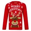 Kids Tangled Reindeer Christmas Jumper Red Rudolph Stars -Christmas Decoration Shop SRG4A17246 1 opt