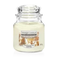 Yankee Candle Christmas Scent Medium Jar Festive 340g 60 Hours -Christmas Decoration Shop UBL1587275E opt