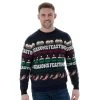 Mens Novelty Knitted Navy Christmas Jumper Seasons Feastings 2 Mens Novelty Knitted Navy Christmas Jumper Seasons Feastings -Christmas Decoration Shop VISIMX007 1600 1 18985.1510156626.1100.1100