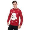 Mens Christmas Jumper Novelty Santa Head Musical Jingle Bells -Christmas Decoration Shop VISMW05820MCP 1600 1 68933.1547478609.1100.1100