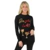 Womens Christmas Jumper Gingle Bells Cocktails Sequins -Christmas Decoration Shop VISMW05958 1 opt