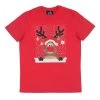 Mens Red Christmas T-Shirt With Reindeer & Baubles Print -Christmas Decoration Shop VISMW06034RED 1600 1 64296.1541781213.1100.1100