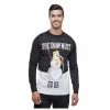 Mens Christmas Jumper Black The Snow Must Go On Xmas Top -Christmas Decoration Shop VISMW06542BLK 1600 1 79684.1572257529
