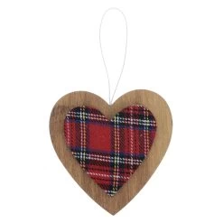 Set Of 6 Tartan Wooden Hanging Christmas Tree Decorations -Christmas Decoration Shop XS5263 1600 2 93431.1508510441.1100.1100