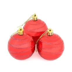 10 X 6cm Shiny Mirrored Swirl Pattern Christmas Tree Baubles -Christmas Decoration Shop XS5705 1600 1 min 39035.1536046895.1100.1100