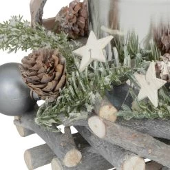 Round Wooden Tealight Candle Holder Christmas Decoration -Christmas Decoration Shop XS5766 1600 2 40839.1537961686.1100.1100