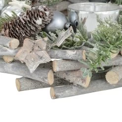 Wooden Wreath Tealight Candle Holder Christmas Decoration 30cm -Christmas Decoration Shop XS5769 1600 2 44097.1536850153.1100.1100