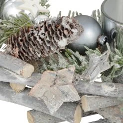 Wooden Wreath Tealight Candle Holder Christmas Decoration 30cm -Christmas Decoration Shop XS5769 1600 4 31210.1536850191.1100.1100