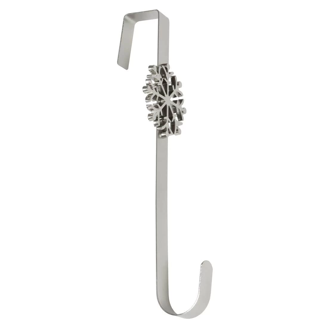 Christmas Wreath Hanger Snowflake Silver Metal Door Hook 35cm 6 Christmas Wreath Hanger Snowflake Silver Metal Door Hook 35cm - Image 4