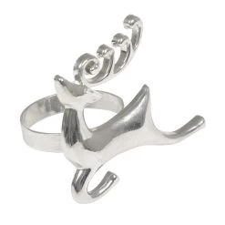 Set Of 4 Christmas Napkin Rings Silver Metal Table Decoration -Christmas Decoration Shop XS5837 1600 2 39566.1539771677.1100.1100