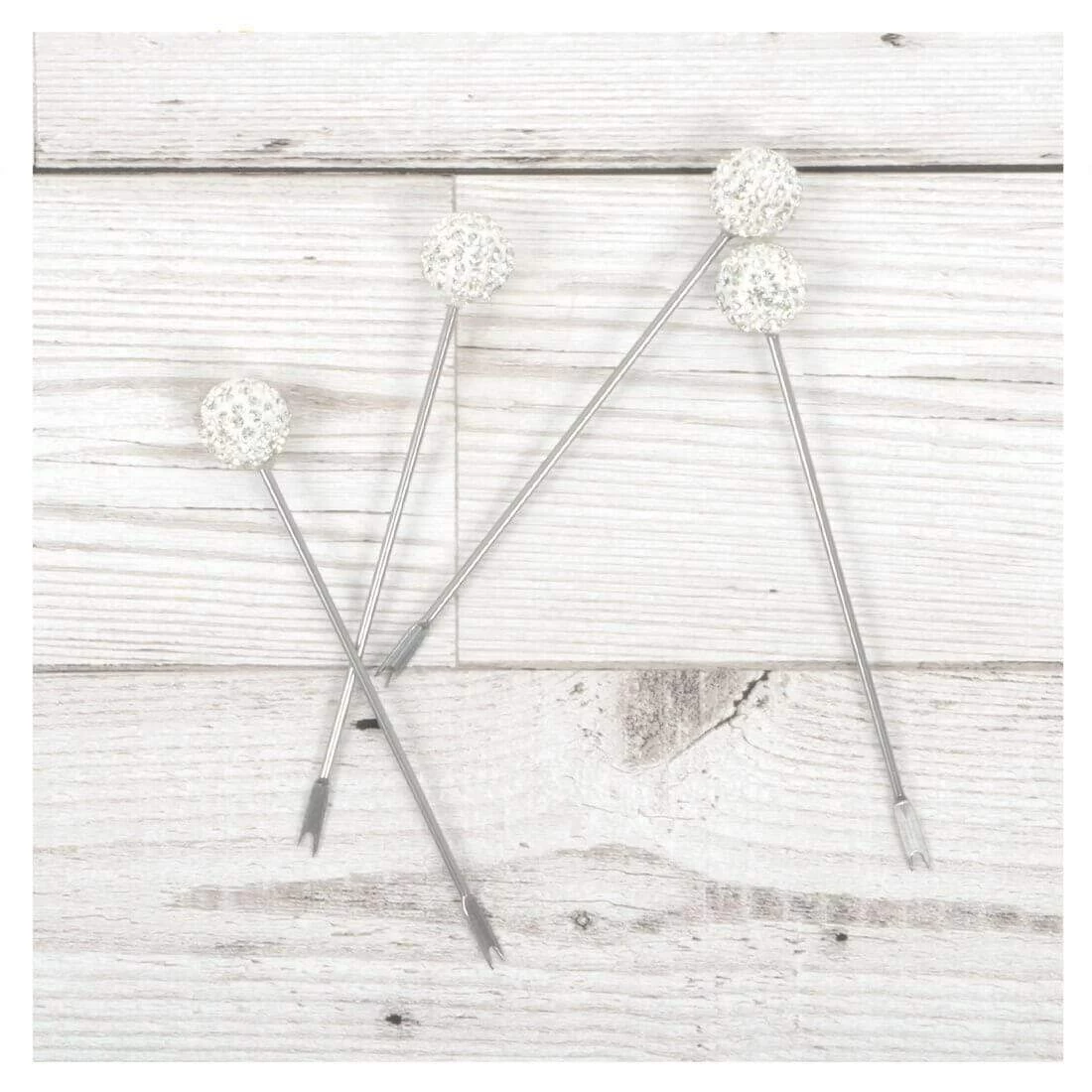 Set Of 4 Stainless Steel Picks Party Food Cocktail Olives 11 Set Of 4 Stainless Steel Picks Party Food Cocktail Olives - Image 9