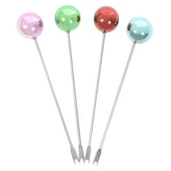 Set Of 4 Stainless Steel Picks Party Food Cocktail Olives 14 Set Of 4 Stainless Steel Picks Party Food Cocktail Olives -Christmas Decoration Shop XS5985 1600 2 opt 53345.1586165989.1100.1100